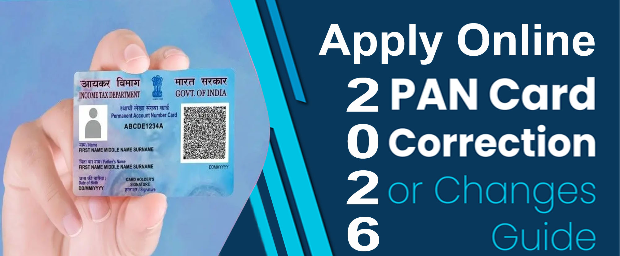 PAN Card Registration, Correction & Other Service Poster