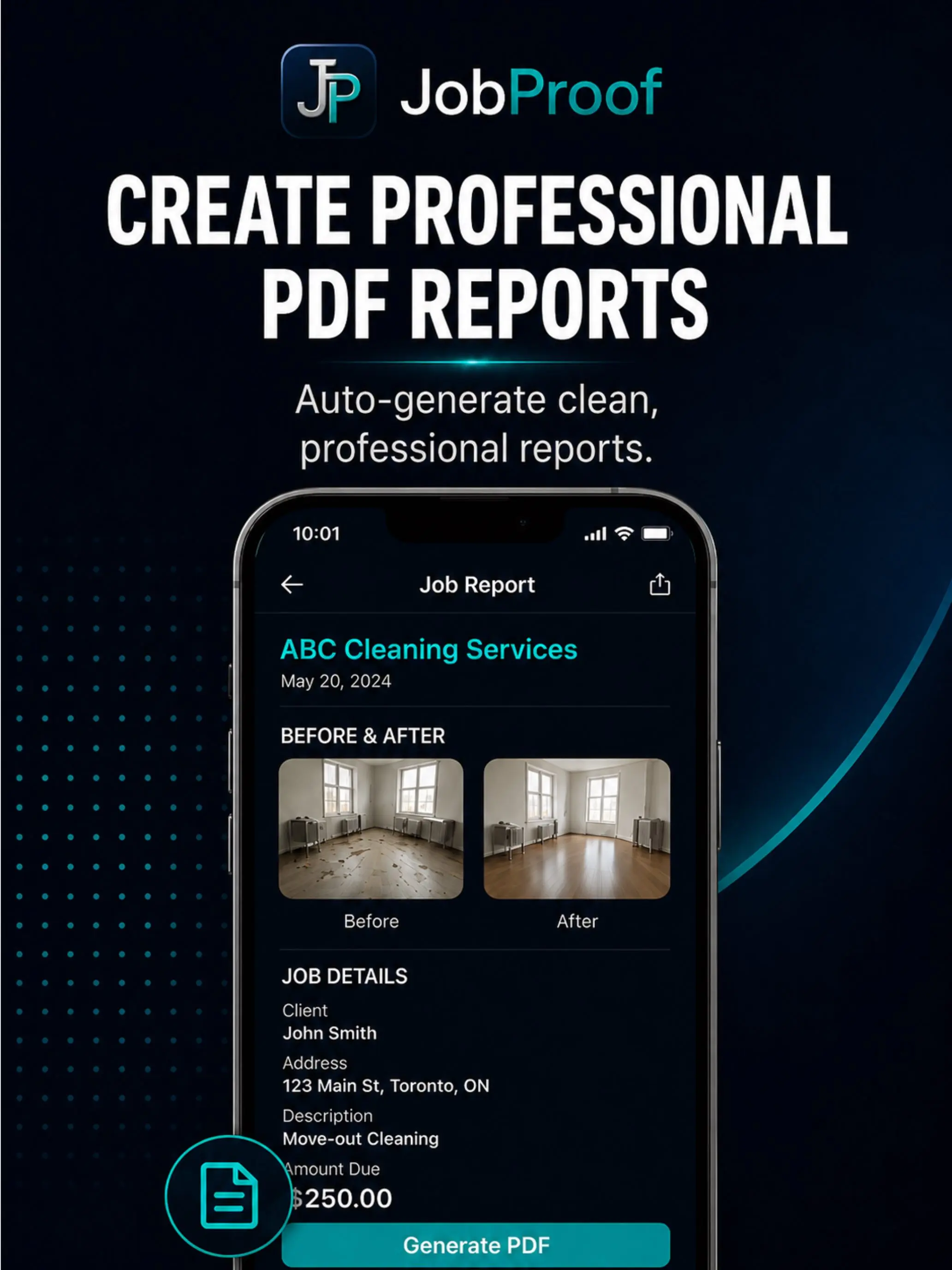 Create professional PDF reports with JobProof