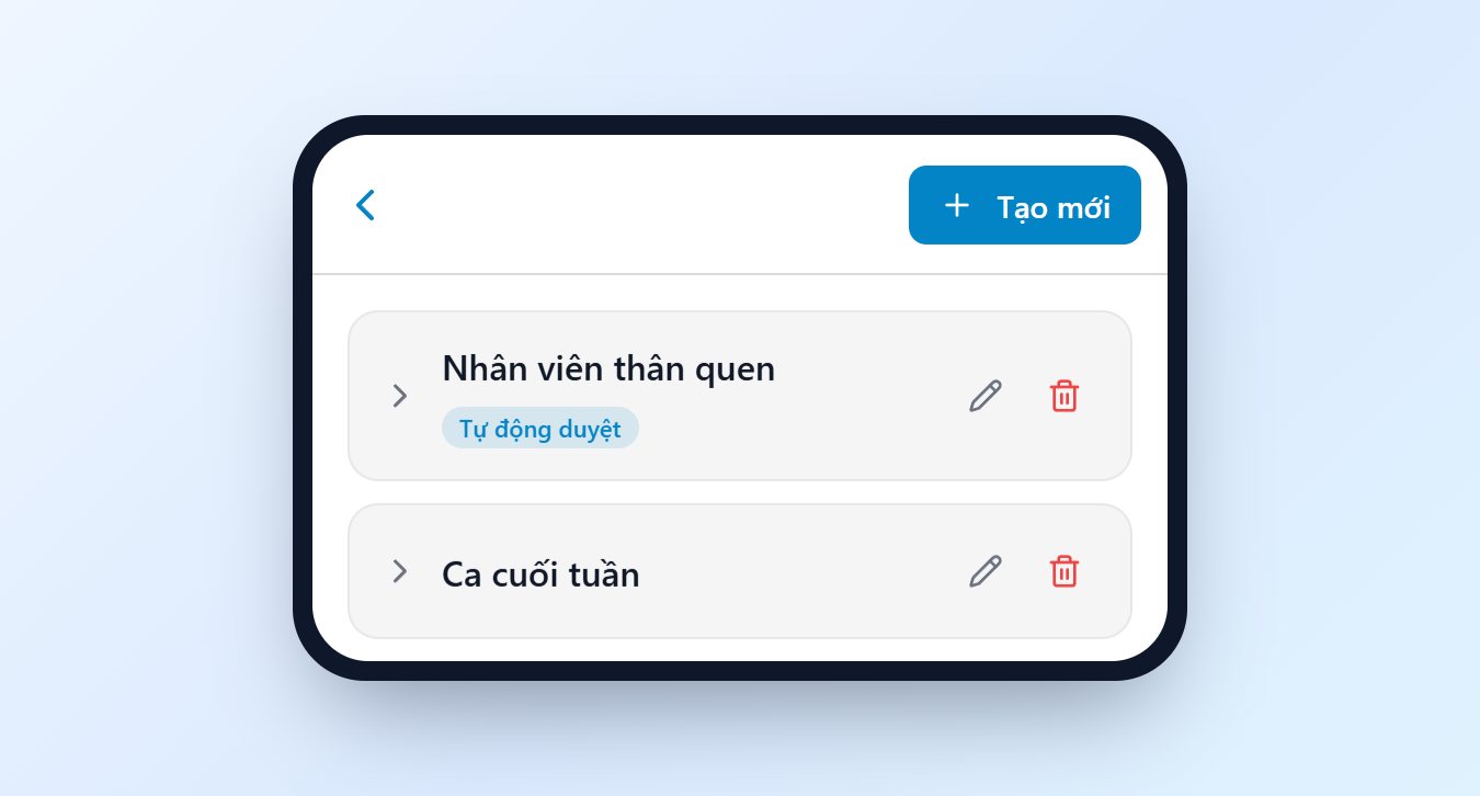 Danh sách nhóm nhân viên của nhà tuyển dụng trên JobFling