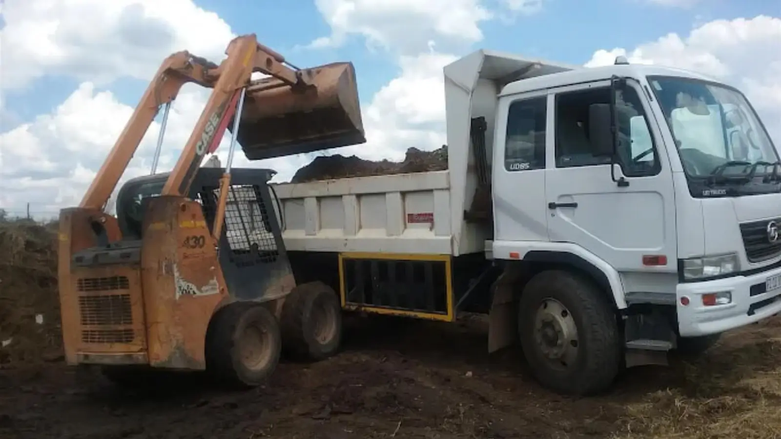 Siya Rubble Removal truck and machinery on-site in Johannesburg