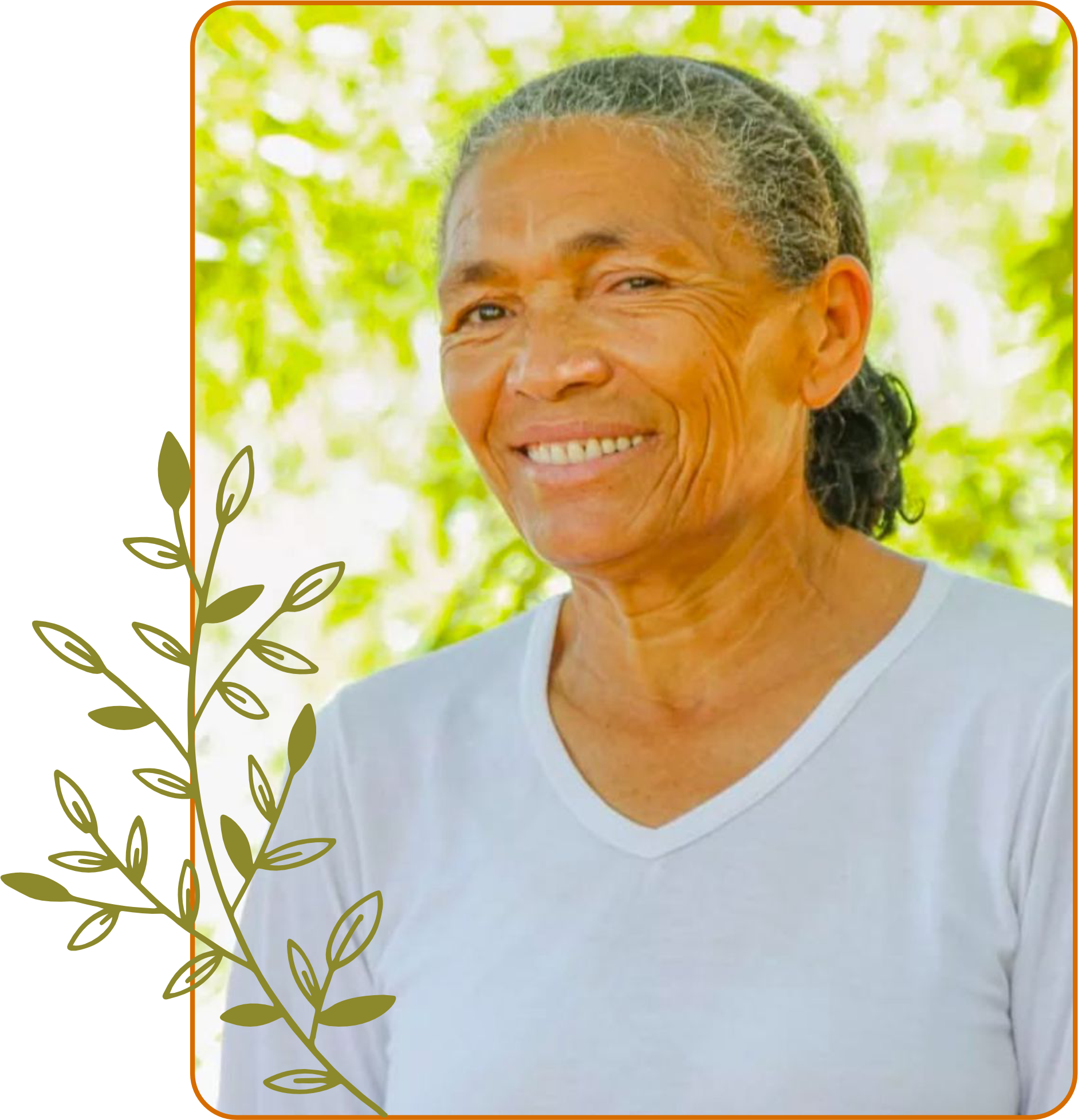 Foto de Dona Josefa sorrindo