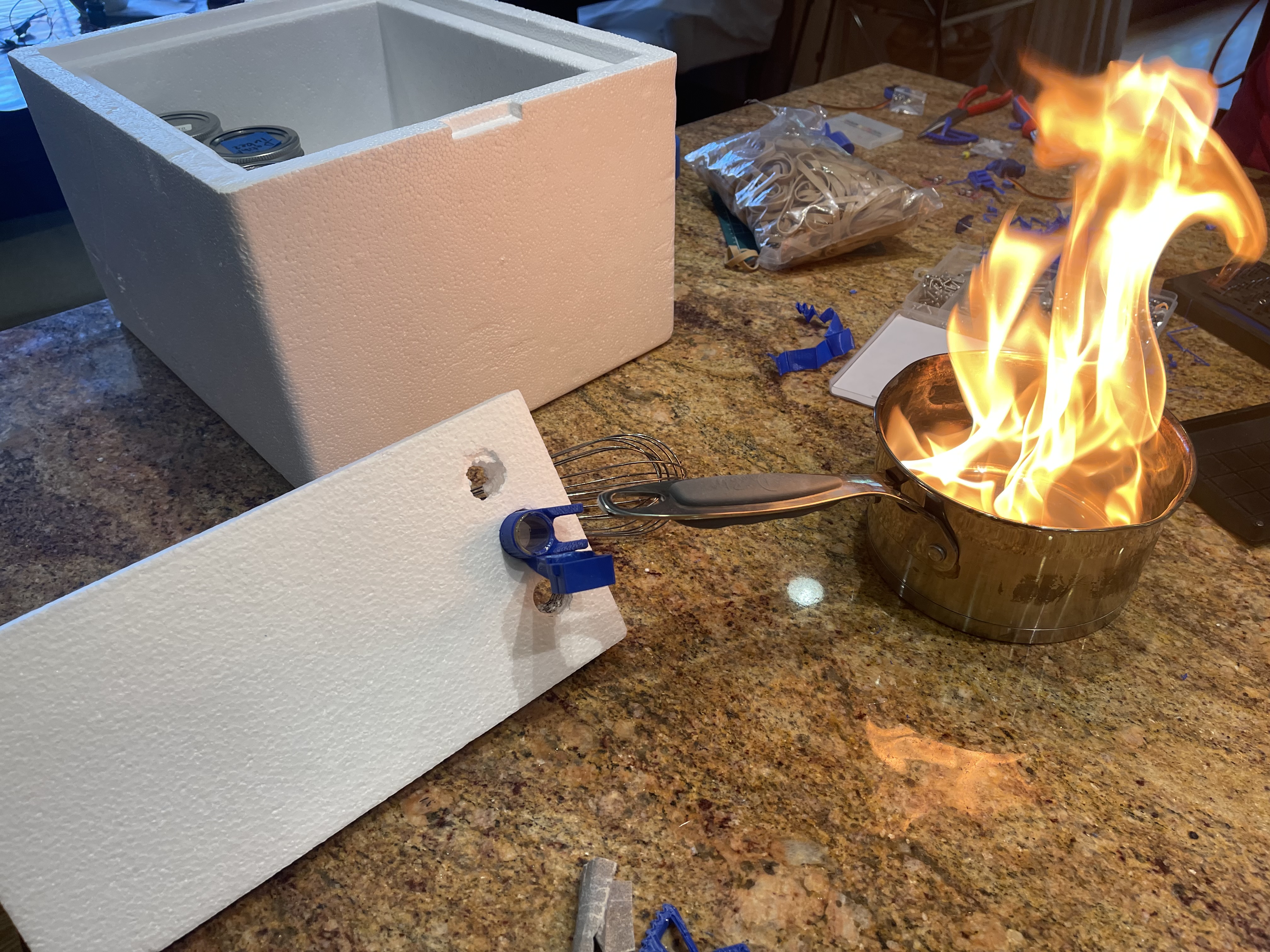 Bacteria sampling mechanism construction step 2