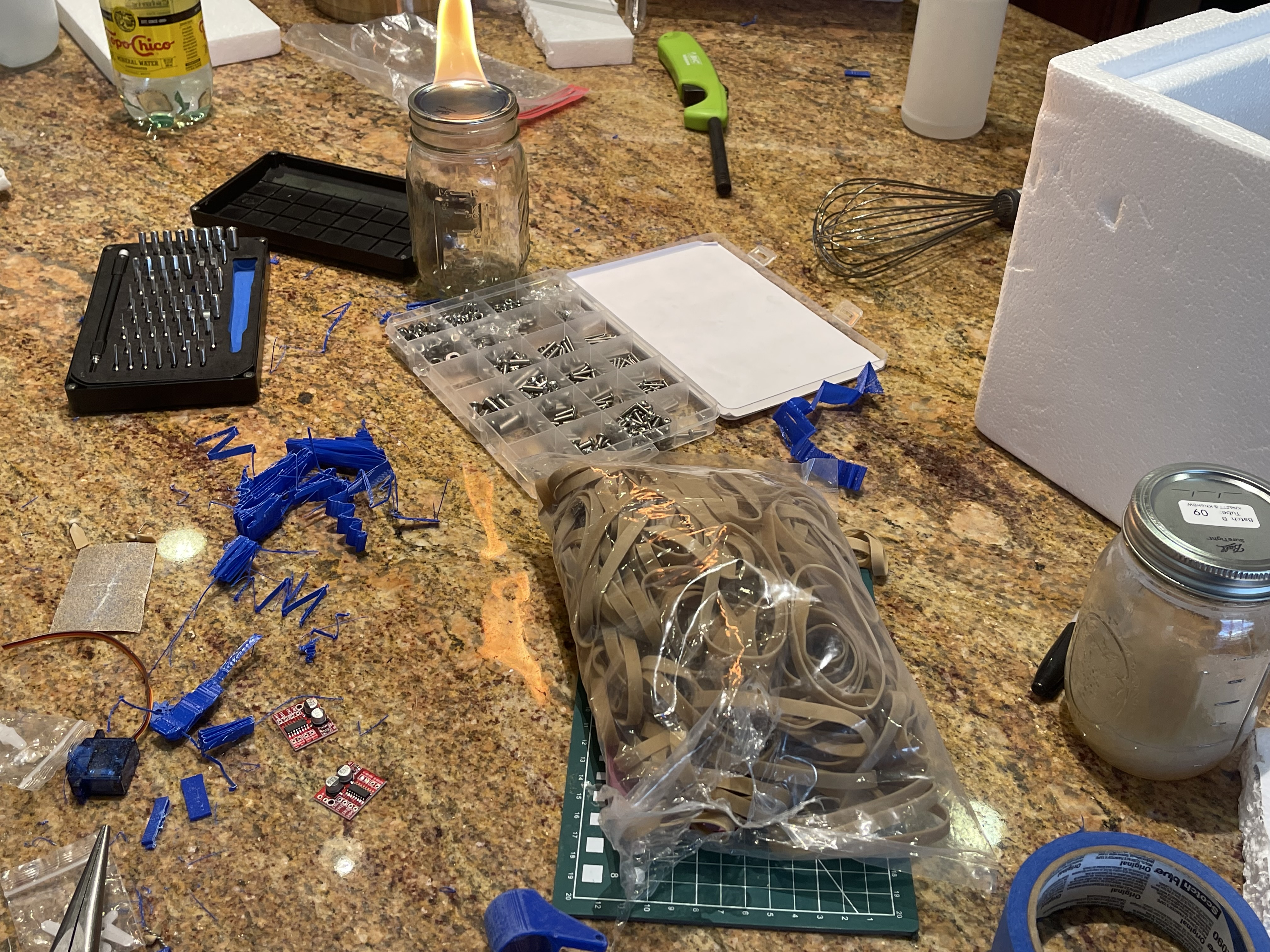 Bacteria sampling mechanism construction step 5