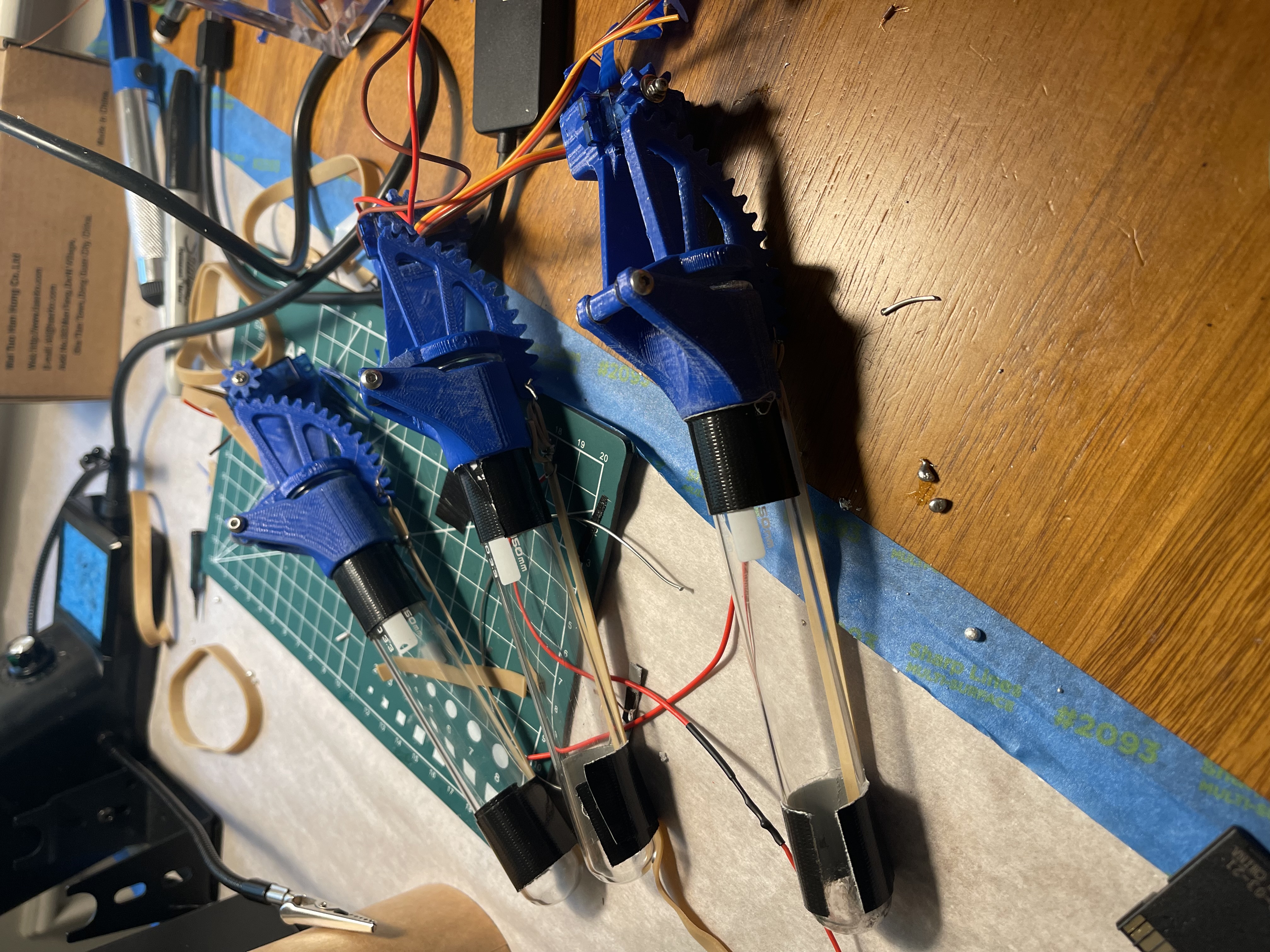 Bacteria sampling mechanism construction step 1