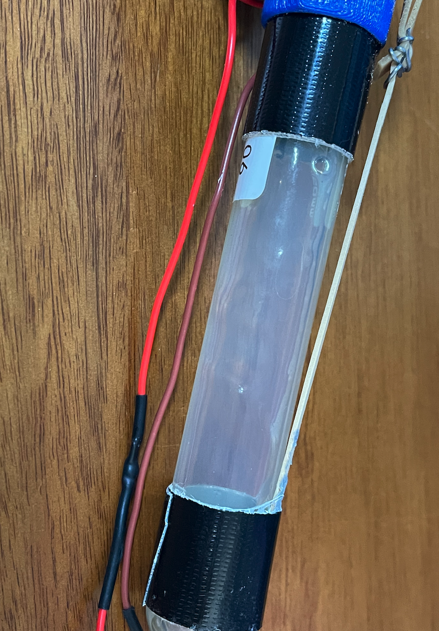 Test Tube A, which opened from roughly 65,000ft and closed at 85,000ft roughly, I see no growth, but this could be caused by the mechanism failing to open