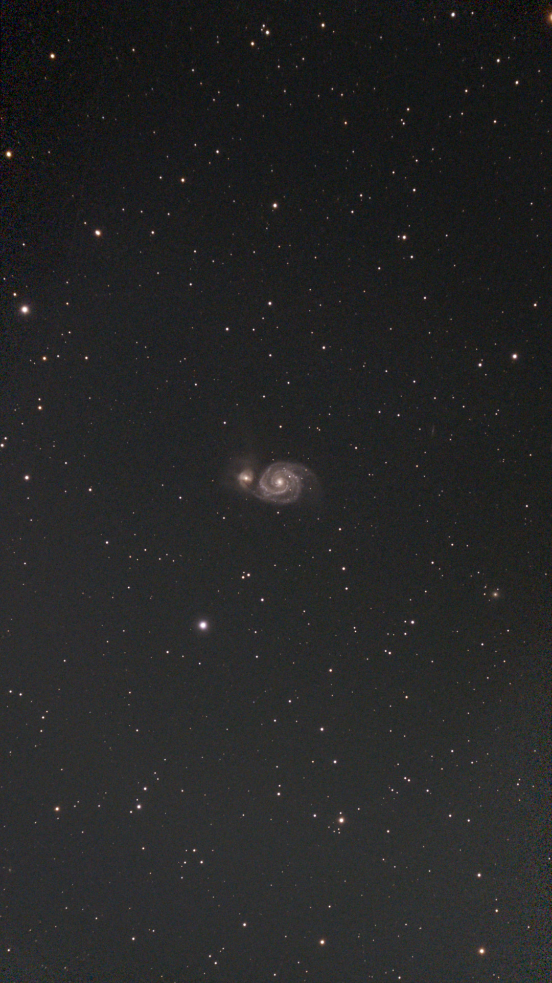 M51 stacked astrophotography