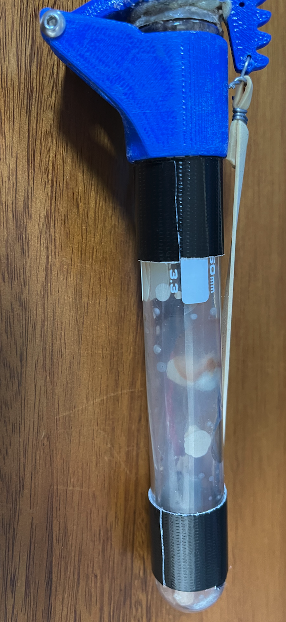 Test Tube B, which took a sample during descent and closed at roughly 20,000ft