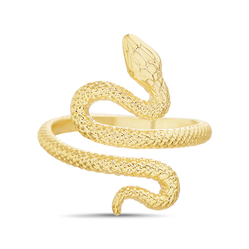 Anillo cobra, amarillo sin piedra