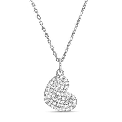Conjunto corazon pavee inclinado