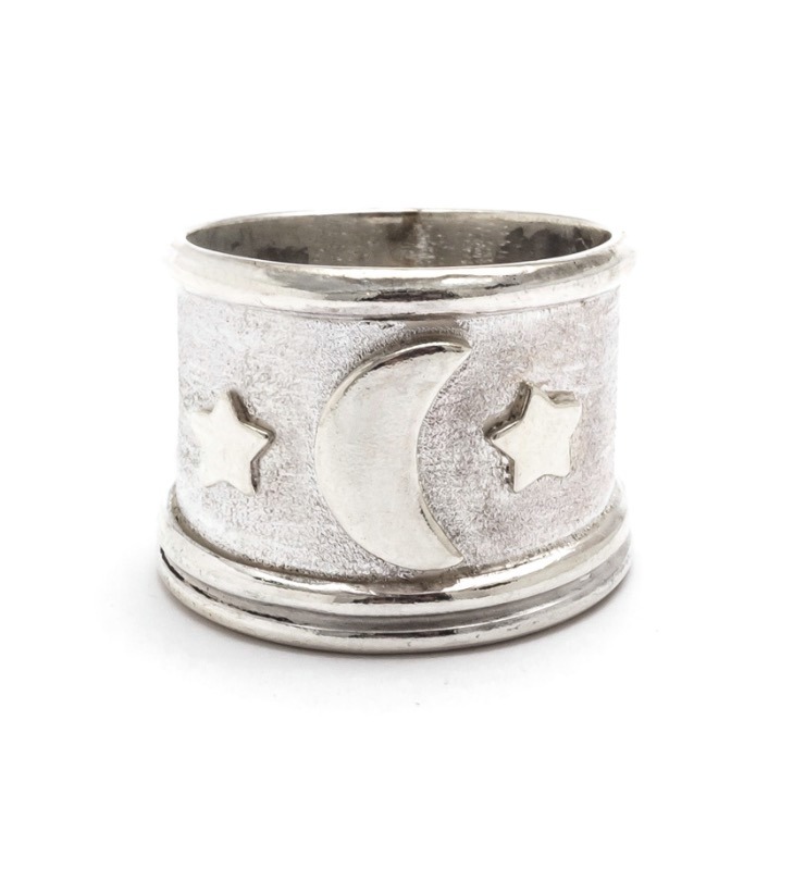 Anillo luna y estrellas