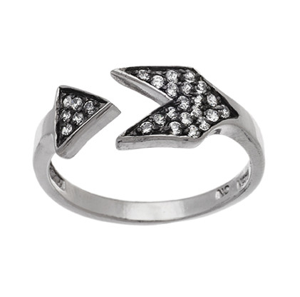 anillo triangulo pave rodio negro finito