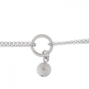 Pulsera circulo pelota satinada