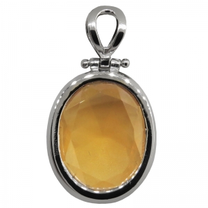 Colgante oval 20 x25, champagne