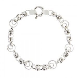 Pulsera punto peruano con circulo doble