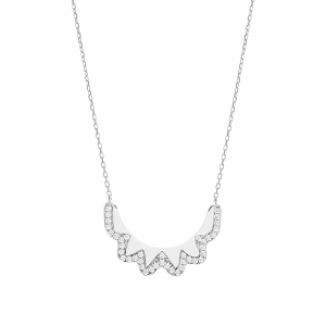 Conjunto ondeado de piedras blancas