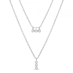 Conjunto doble , triple piedra con virola