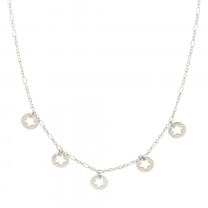 Conjunto 5 dijes circulos con estrella