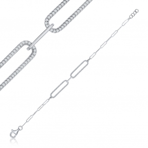 Pulsera linea premium , doble eslabon con piedras