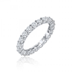 Anillo linea premium, sin fin blanco