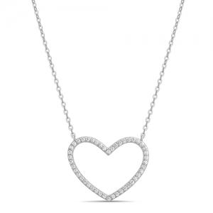 Conjunto corazon contorno con piedras. Diametro del corazon aprox: 2,5 cm