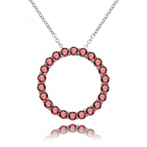 CONJUNTO ALDABA CON ROJO RODIO BLANCO, DIAMETRO EXTERIOR 25 MM