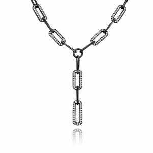 COLLAR PAPER CLIP CORBATERO RODIO NEGRO