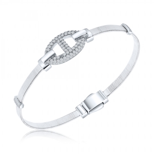 PULSERA ESCLAVA PREMIUM MARINERA CON CIERRE RODINADA