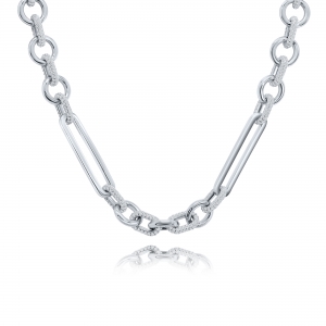Collar con eslabones pavee