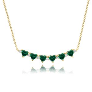 CONJUNTO AMARILLO CORAZONES VERDES