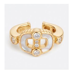 Earcuff Link1945 LinkMe dorado con nacar
