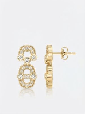 Aros LinkMe full pavee dorados
