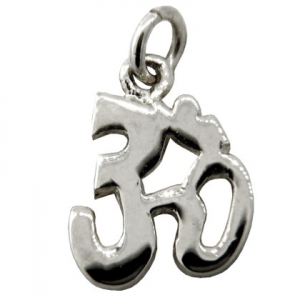 Colgante ohm rodinado platabella sin piedra