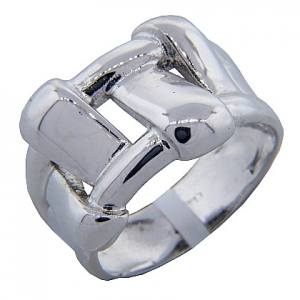 Anillo platabella rodinado canasto mediano