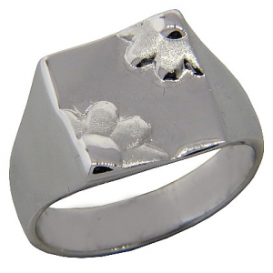 Anillo mesa con flor platabella