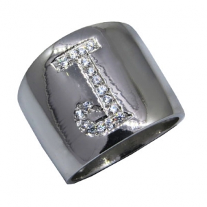 Anillo peter J imprenta, platabella