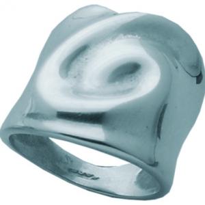Anillo platabella sin piedra liso oreja de dali