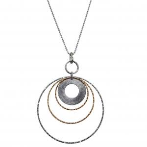 conjunto circulos , facetados, satinado y cadena bolitas, blanco y rosado