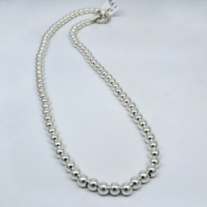 Collar bolitas 5 mm ( precio x 40 cms )