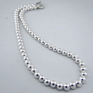 collar bolitas 7 mm ( precio x 40 cms )	