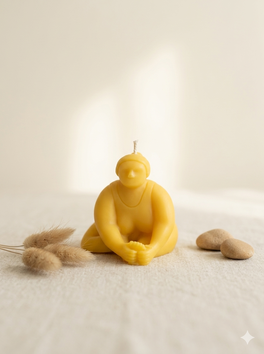Yogafrau — nach vorne gebeugt