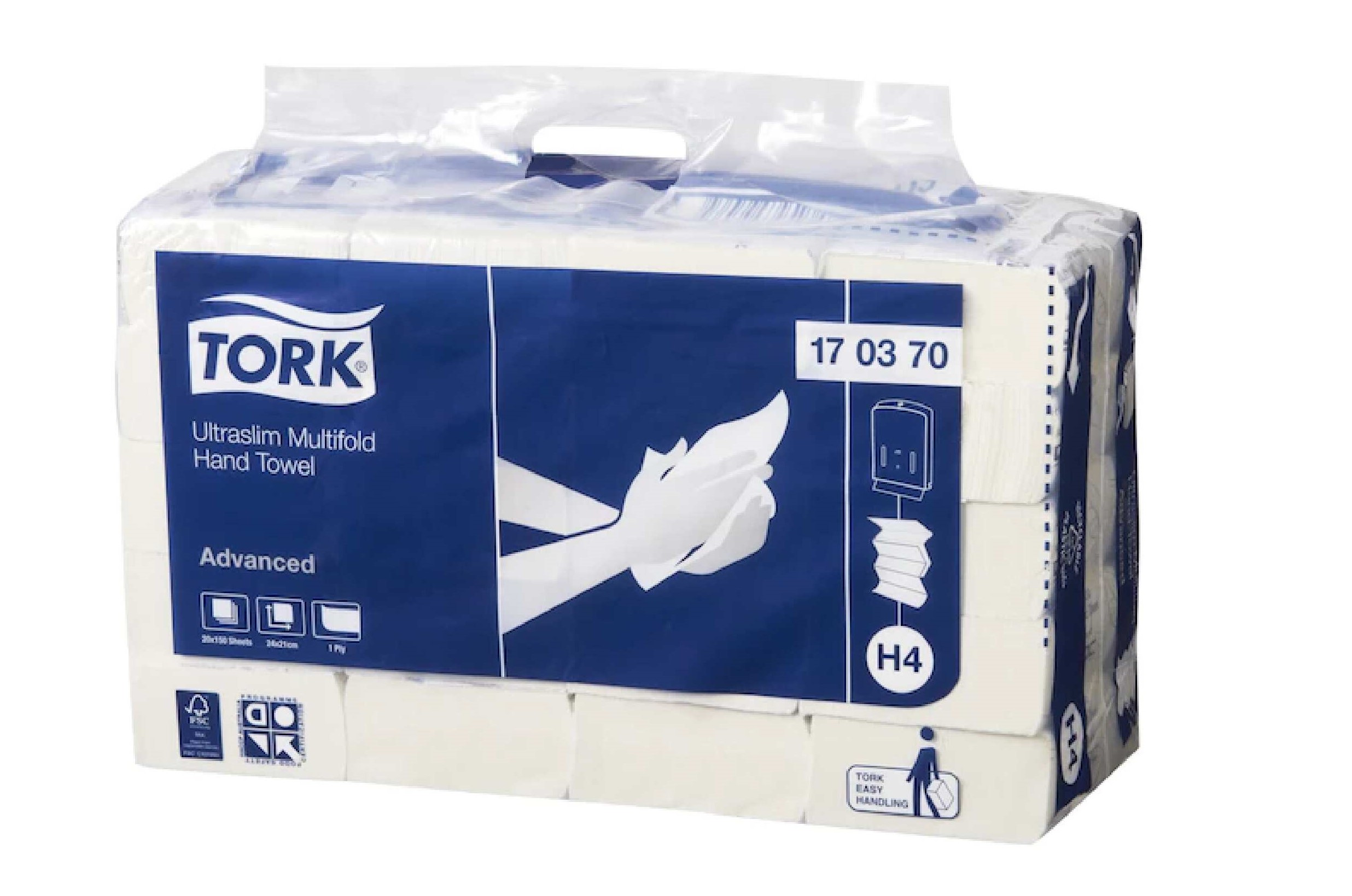 Tork Ultraslim Multifold Hand Towel 1ply Advanced H4 150s x 20