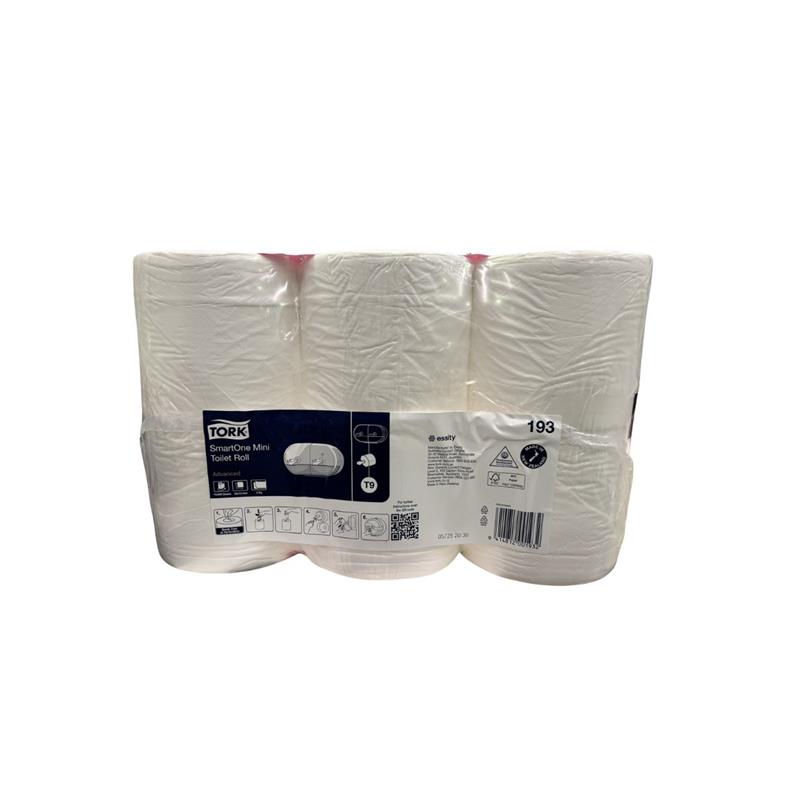 Tork SmartOne Mini Toilet Roll NZ 2ply Advanced T9 620 x 12