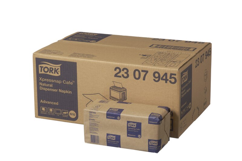 Tork Xpressnap Café Natural Dispenser Napkin N10 500s x 12