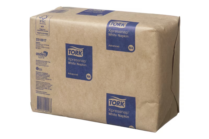 Tork Xpressnap White Dispenser Napkin N4 500s x 12