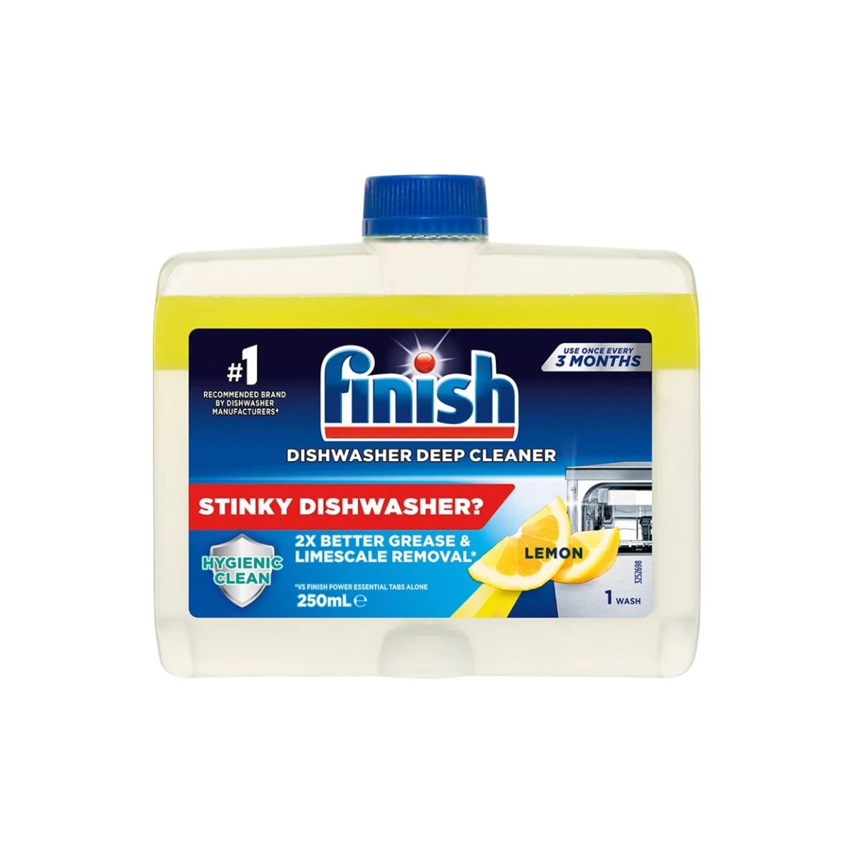 Finish Dishwasher Cleaner Lemon 250ml x 6