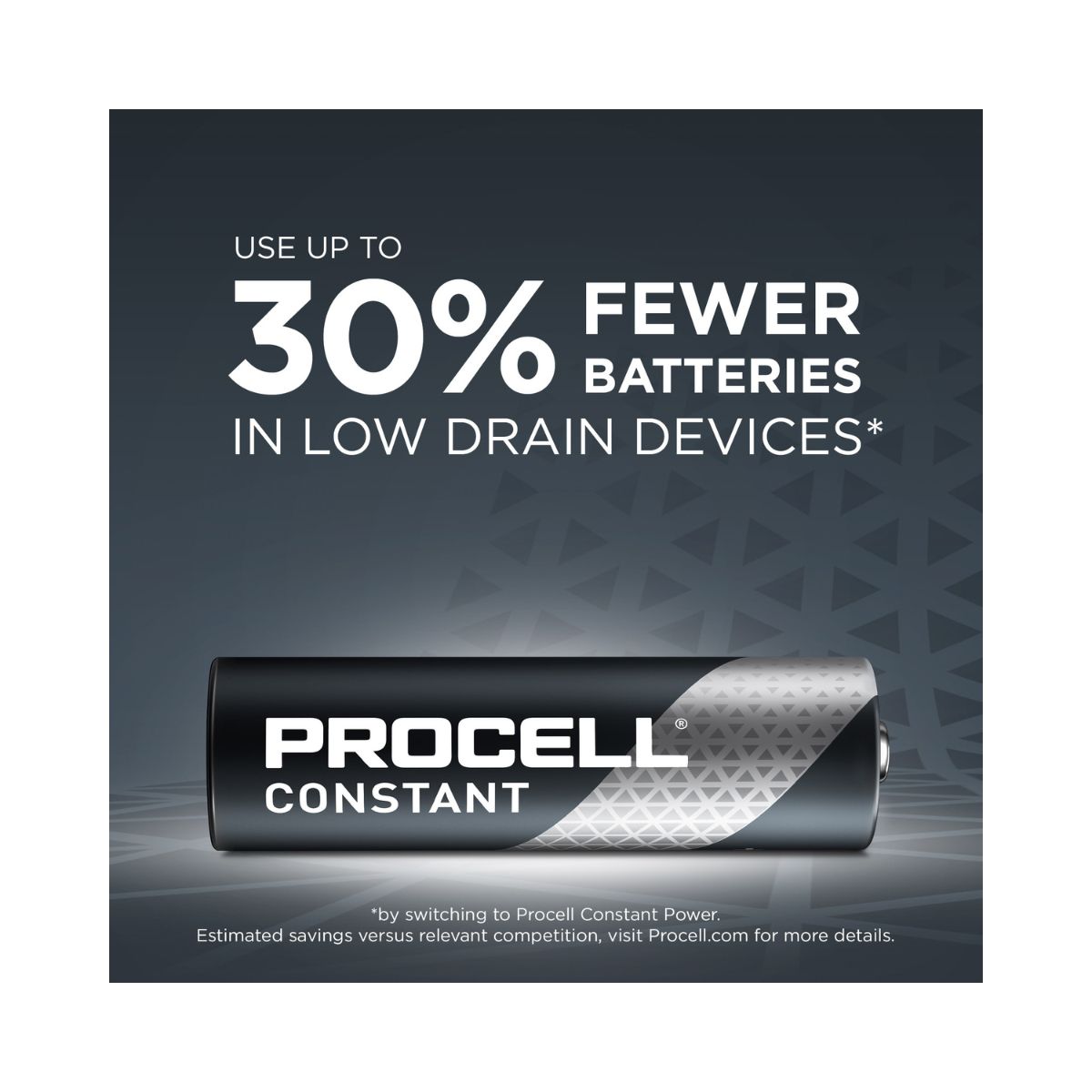 Procell Constant Batteries AA 1.5V Singles 24pk Grey Inner Box
