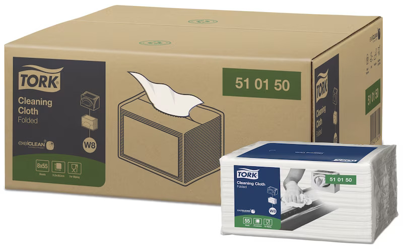 Tork Cleaning Cloth Small Pack W8 55s x 8