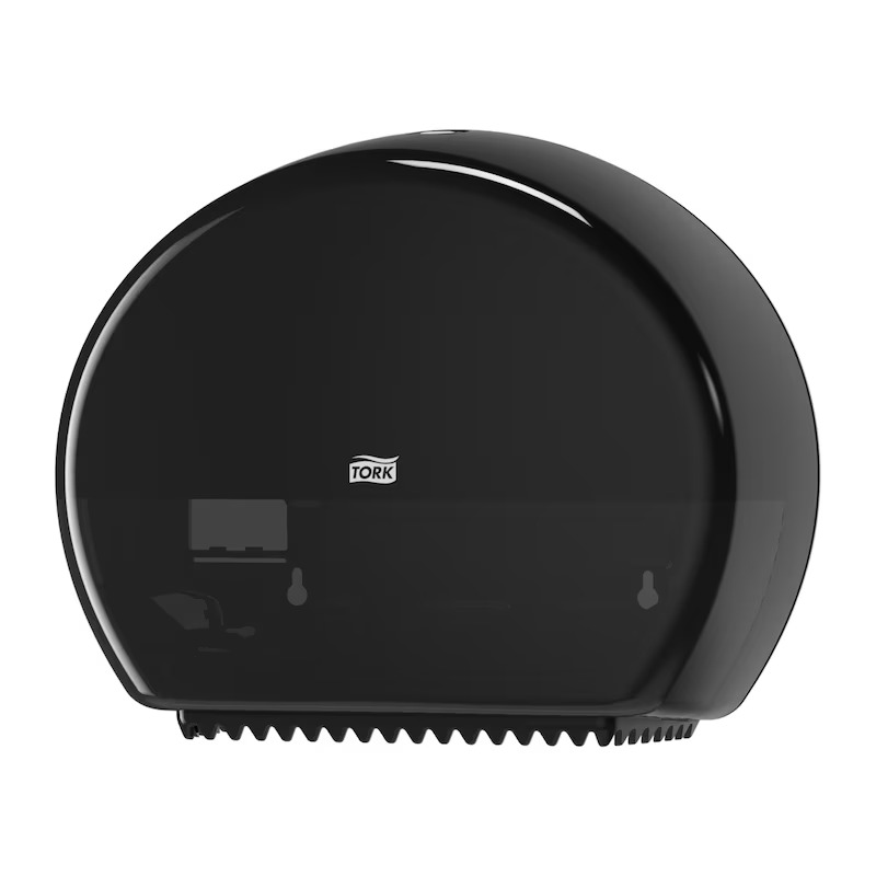 Tork Mini Jumbo Toilet Roll Dispenser Black T2