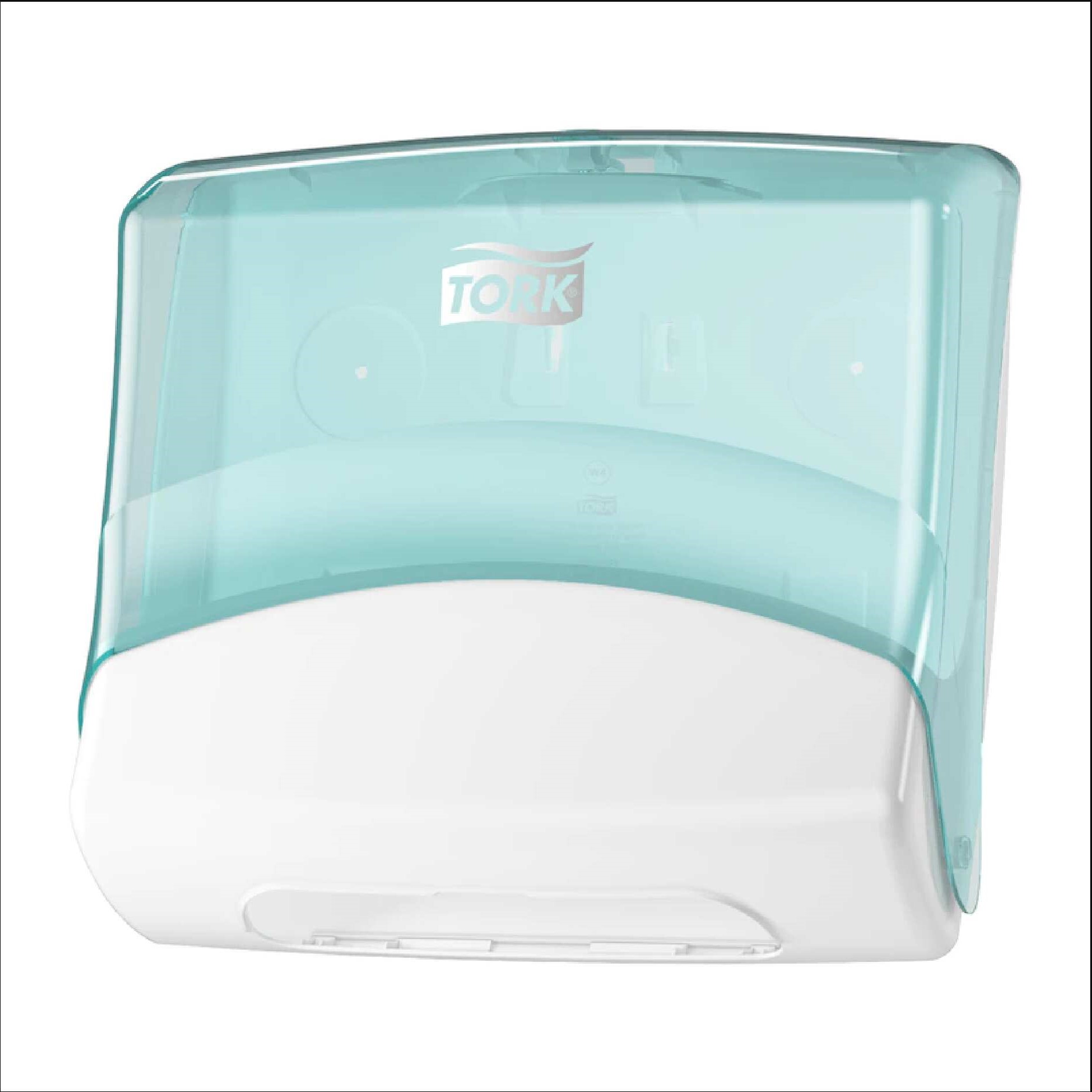 Tork Folded Wiper/Cloth Dispenser White/Turquoise W4