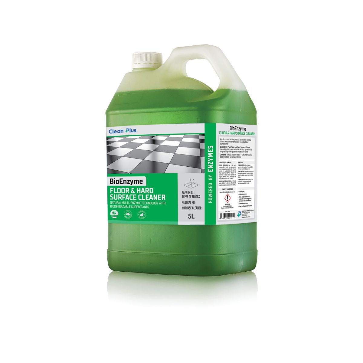 Clean Plus Bioenzyme Floor and Hard Surface Cleaner 5L - No Rinse